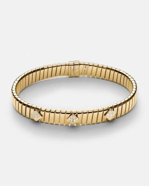 BVLGARI Tubogas 18Kt Bracelet With Diamonds - Metallic