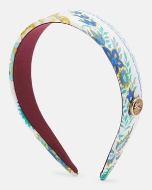 Etro Haarreif Pegaso Aus Seide - Blau