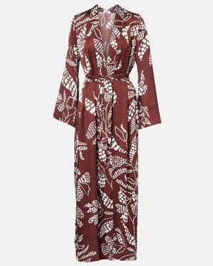 Poupette Lea Printed Beach Cover-Up - Red