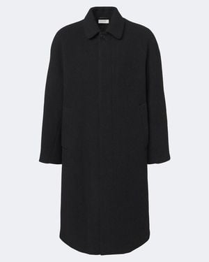 The Row Carcoat Perlin Aus Kaschmir Und Wolle - Schwarz