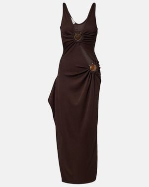 Christopher Esber Verziertes Midikleid Cascade - Lila