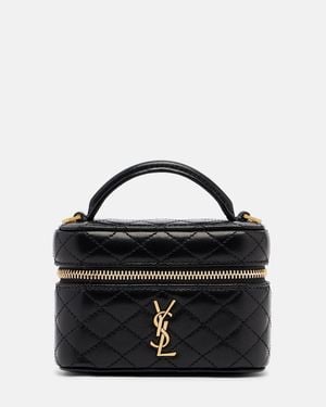 Saint Laurent Umhaengetasche Gaby Micro Aus Leder - Schwarz