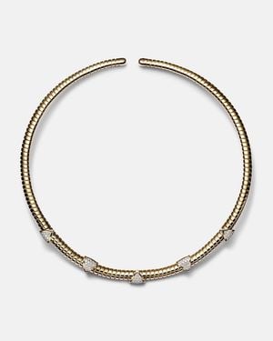 Marina B Trisolina 18Kt Necklace With Diamonds - Metallic