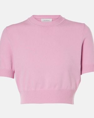 Sportmax Premier Knitted Crop Top - Pink