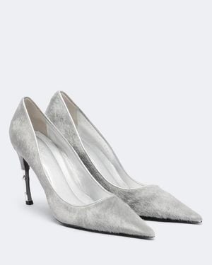 Gucci Pumps Castello Aus Kalbshaar - Weiß