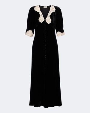 RIXO London Abito Midi Simone - Nero