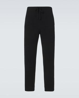 God's True Cashmere Knitted Cashmere Straight Trousers - Black