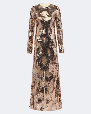 Rabanne Sequined Gown - Natural