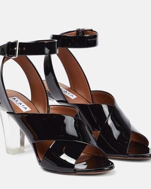 Alaïa Studded Leather Sandals - Black