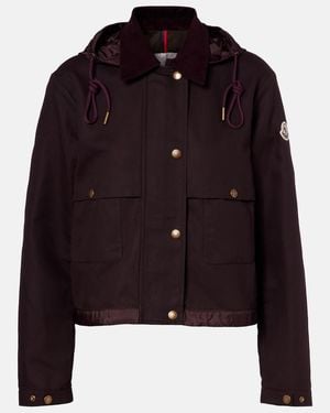 Moncler Aconitum Cotton And Linen-Blend Jacket - Black