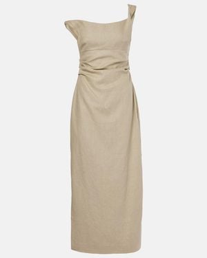 SIR. Tamara Linen Maxi Dress - Natural
