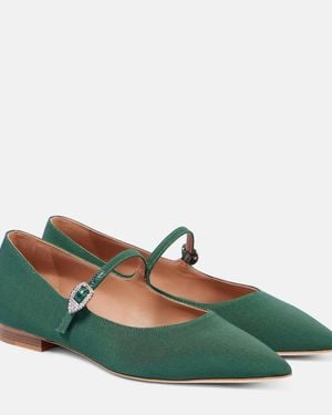 Malone Souliers X Tabitha Simmons Kate Ballet Flats - Green