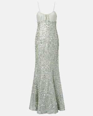 Jonathan Simkhai Zarena Sequined Gown - White
