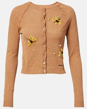 ShuShu/Tong Cardigan En Mezcla De Algodon Floral - Azul