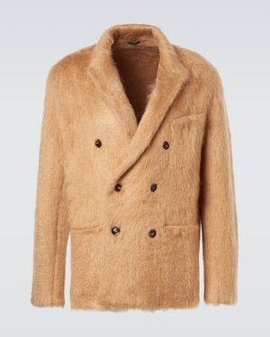 Tom Ford Double-breasted Brushed Cashmere - Brown