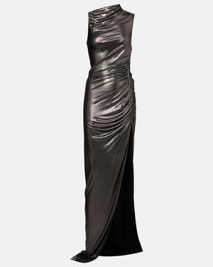 Rick Owens Ruched Jersey Gown - Black