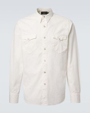 RRL Buffalo West Denim Shirt - White