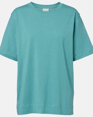 Dries Van Noten Cotton Jersey T-Shirt - Blue