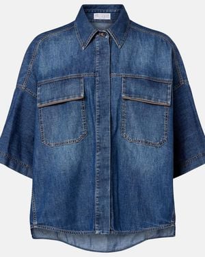 Brunello Cucinelli Denim Top - Blue