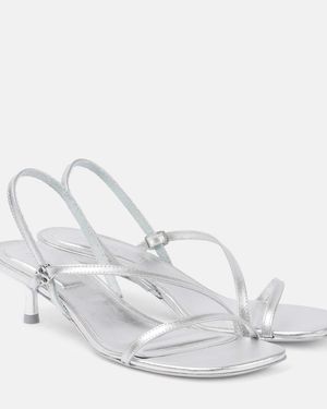 Jonathan Simkhai Cedonia Leather Slingback Sandals - White