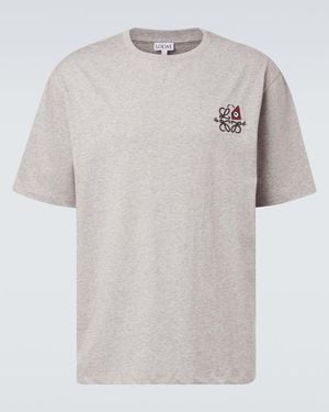 Loewe X Louis Wain Anagram Cotton Jersey T-Shirt - White