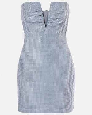 Roland Mouret Diamante Corset Dress - Blue