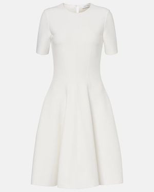McQueen Jersey Minidress - White