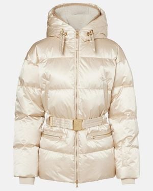 Bogner Lyra Belted Down Ski Jacket - Natural
