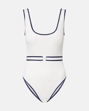 Melissa Odabash Rio Hs Belted Swimsuit - White