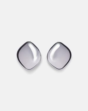 Jennifer Fisher Puffy Cushion Earrings - Metallic