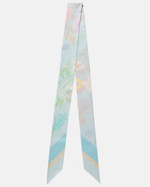 Gucci Tuch Aus Seiden-Twill - Blau