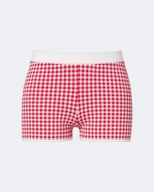 Posse Micah Gingham Shorts - Red