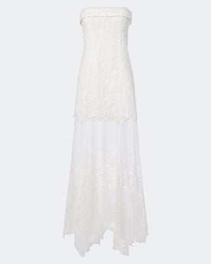 Jonathan Simkhai Rennis Organza Bustier Gown - White