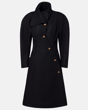 Vivienne Westwood Breeze Wool And Cashmere Coat - Black