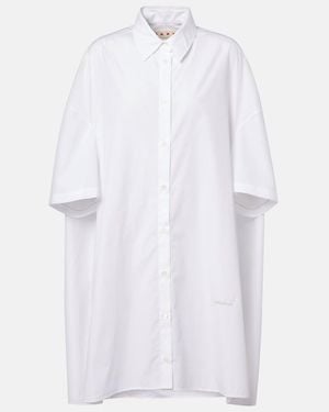 Marni Cotton Shirt Dress - White