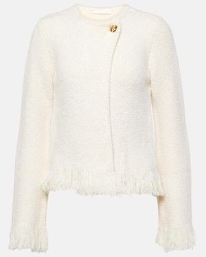 Chloé Wool And Silk Blend Jacket - White