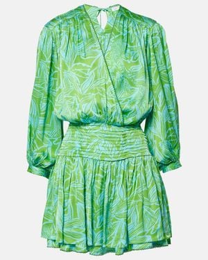 Poupette Colleen Printed Minidress - Green