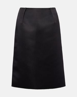 TOTEME Duchess Satin Pencil Skirt - Black