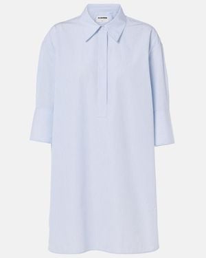 Jil Sander Friday Cotton Poplin Shirt - Blue
