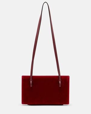 TOTEME Schultertasche Cocktail Aus Samt - Rot