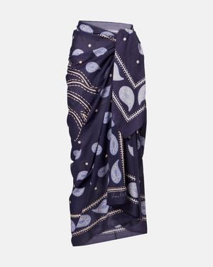 Johanna Ortiz Printed Cotton Beach Cover-Up - Blue