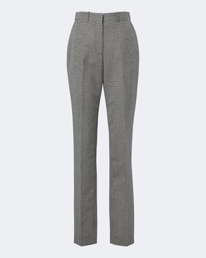 Givenchy Gingham Slim Trousers - Grey