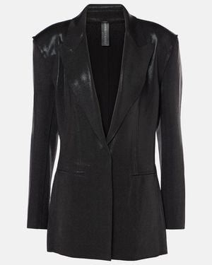 Norma Kamali Lame Blazer - Black