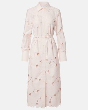 Erdem Guipure Lace Shirt Dress - Natural
