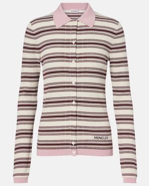 Moncler Striped Cotton Polo Shirt - Multicolor