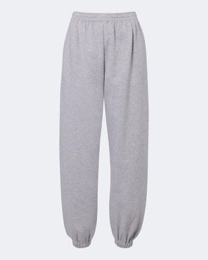 Magda Butrym Pantalones Deportivos De Jersey En Mezcla De Algodon - Gris