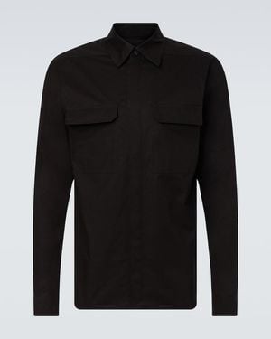 Rick Owens Cotton Shirt - Black