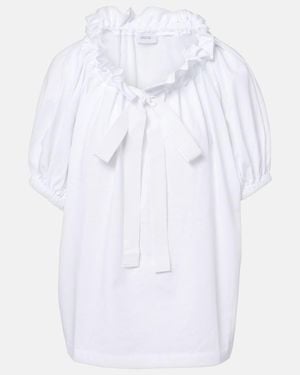 Patou Cotton Jersey Top - White