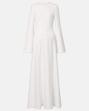 Solace London Storm Satin Gown - White