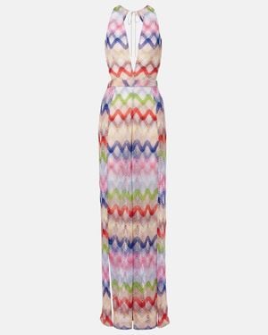 Missoni Zigzag-Pattern Dress - White